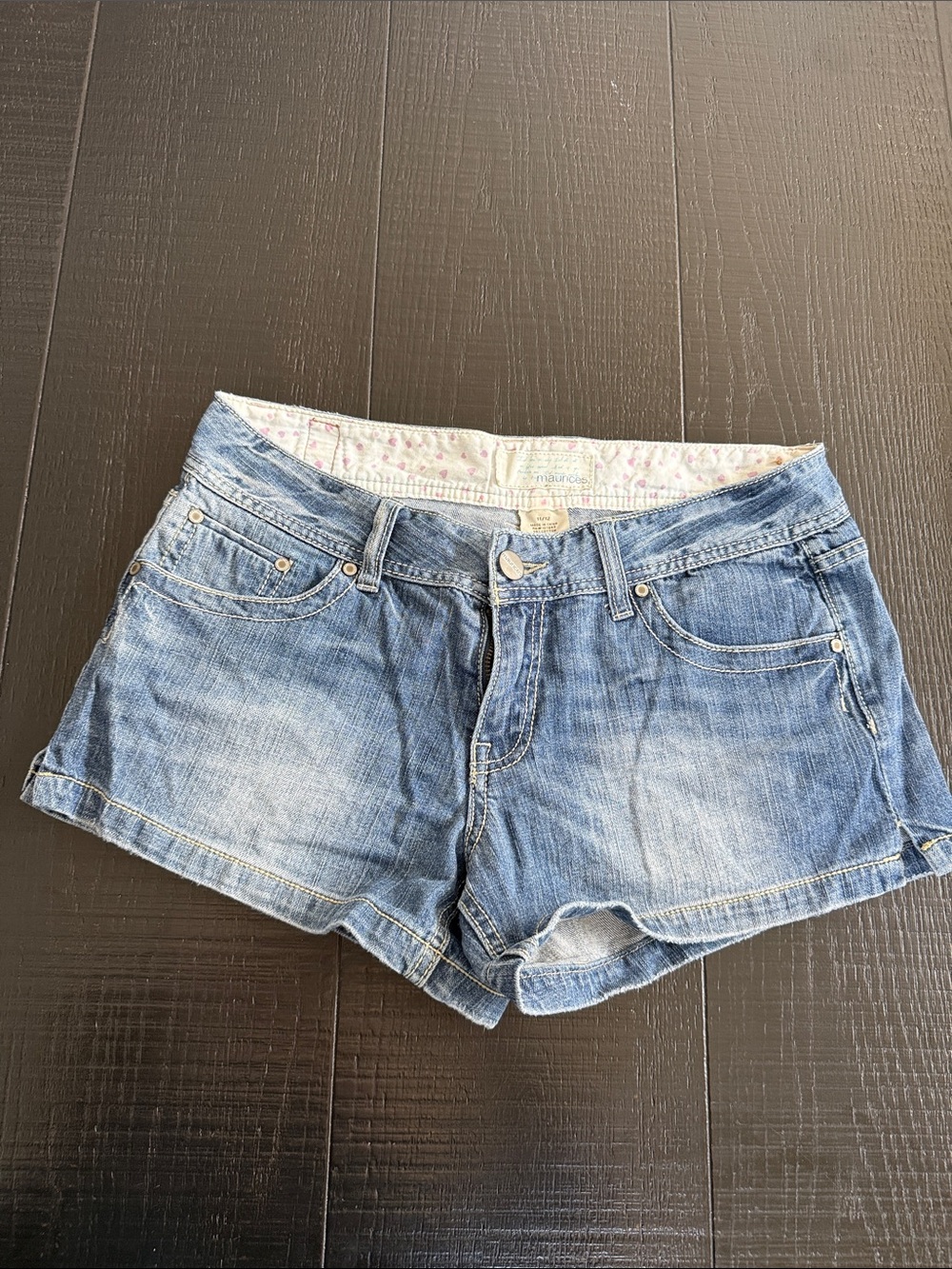 Maurices Light Blue Denim Cutoff Shorts